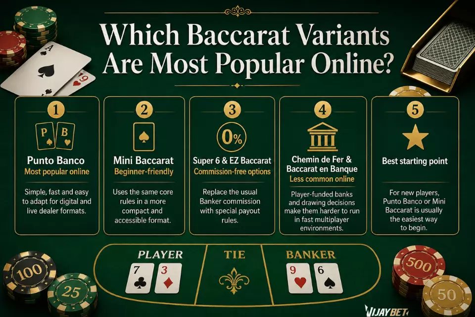 Which Baccarat Variants Are Most Popular Online?
