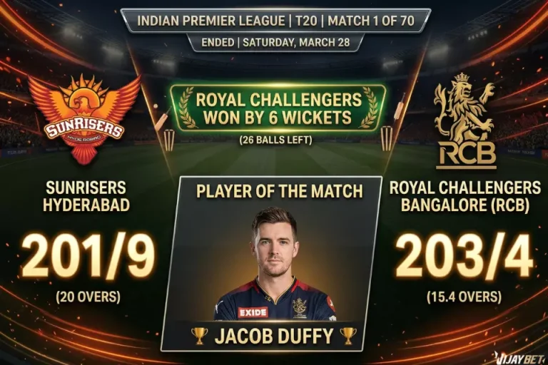 IPL 2026 Match 1, RCB vs SRH– Match Review