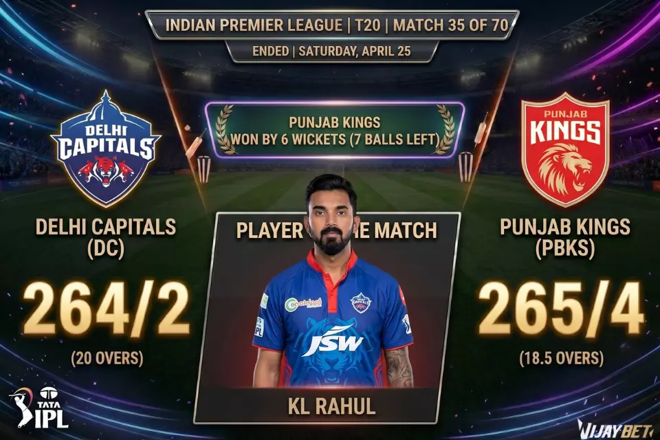 IPL 2026 Match 35, DC vs PBKS – Match Review