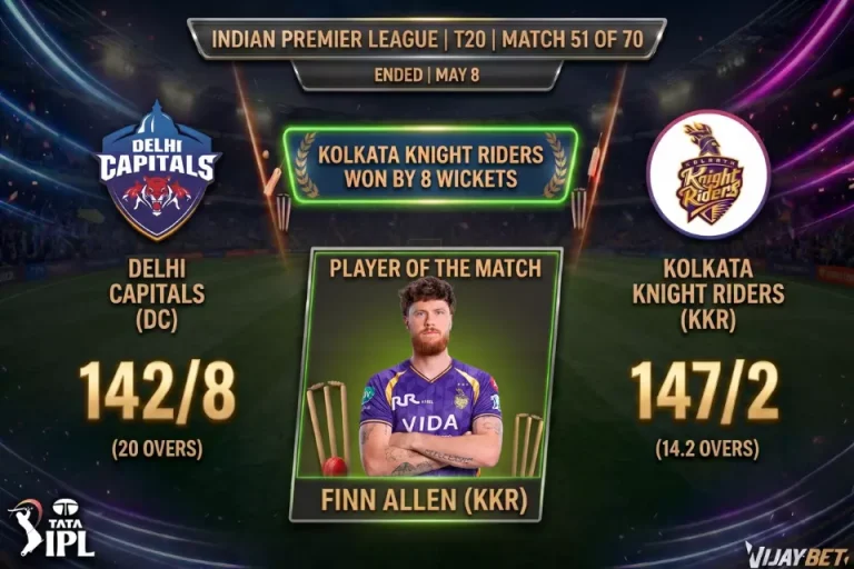 IPL 2026 Match 51 , DC vs KKR – Match Review