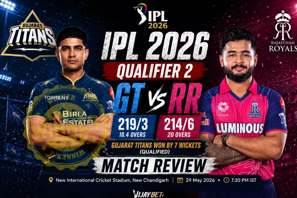 IPL 2026 Qualifier 2, GT vs RR – Match Review