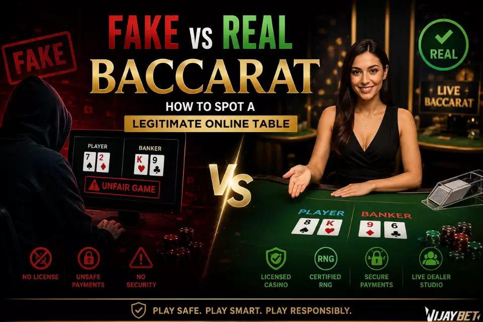 Fake vs Real Baccarat How to Spot a Legitimate Online Table