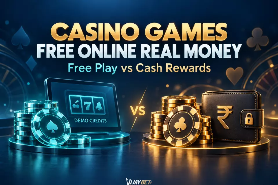 Casino Games Free Online Real Money: Free Play vs Cash Rewards